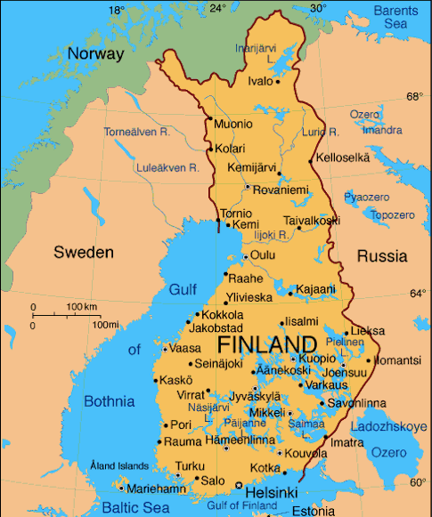 Где находится Финляндия